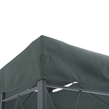 Charcoal gray polyester gazebo roof, 3x4M replacement