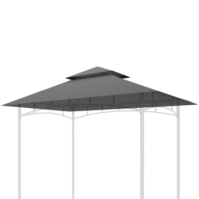 BBQ Gazebo Replacement roof 1.5 m x 2.4 m, dark grey