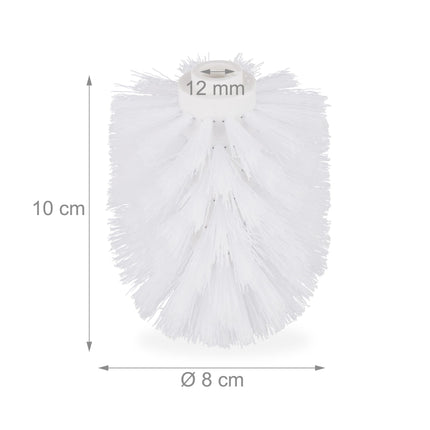 Replacement brush head for toilet brush Set of 9