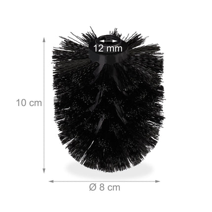 Replacement brush head for toilet brush Set of 9