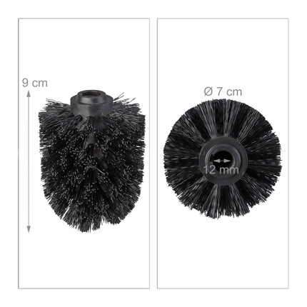 Replacement of toilet brush head in set 12 mm