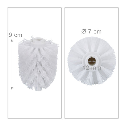 Replacement of toilet brush head in set 12 mm