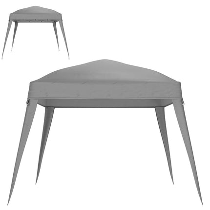 Vervangingsdak voor paviljoen 3x3 m, waterafstotend, stabiel, winterbestendig paviljoendak voor vouwpaviljoen, stormvaste partytent, vervangende hoes, afdekking met enkel dak, overkapping voor tuinpaviljoen, lichtgrijs