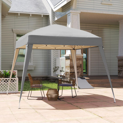 Vervangingsdak voor paviljoen 3x3 m, waterafstotend, stabiel, winterbestendig paviljoendak voor vouwpaviljoen, stormvaste partytent, vervangende hoes, afdekking met enkel dak, overkapping voor tuinpaviljoen, lichtgrijs