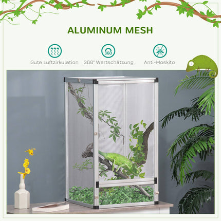 Reptile breeding box - Aluminum, 45x45x80 cm