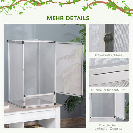 Reptile breeding box - Aluminum, 45x45x80 cm