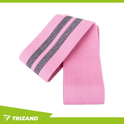 Resistance Bands Set, 3 Levels, Fabric, QR Workout Plan