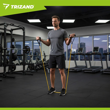Resistance Bands Set – 5 Levels, Handles, Door Hook