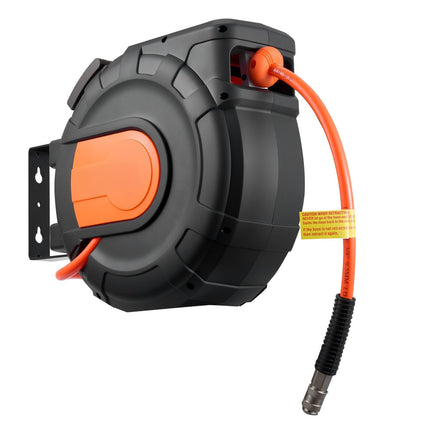 Retractable Air Hose Reel, 20 m 3/8 in, 300 PSI Auto Rewind