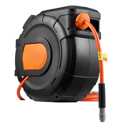 Retractable Air Hose Reel, 30m 3/8in PVC, 300 PSI