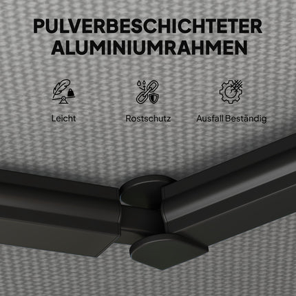 Retractable Awning, 10m², Dark Grey, Manual Crank