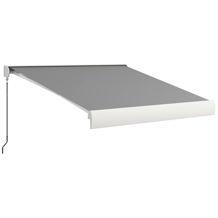 Retractable Awning, 295x250 cm, Remote Control, Light Grey