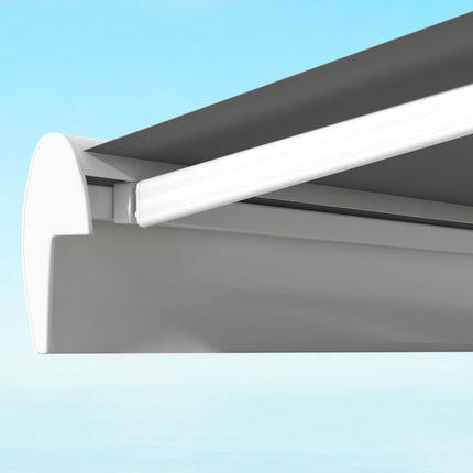 Retractable Awning, 295x250 cm, Remote Control, Light Grey
