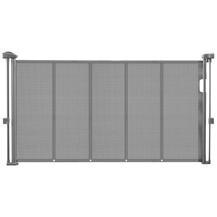 Retractable Baby Gate, 34 In Tall, Extends 55 In, Mesh