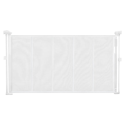 Retractable Baby Gate, 34 in Tall, Extends 55 in, White