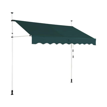 Retractable Balcony Awning, 350 cm, UV-Resistant, Green