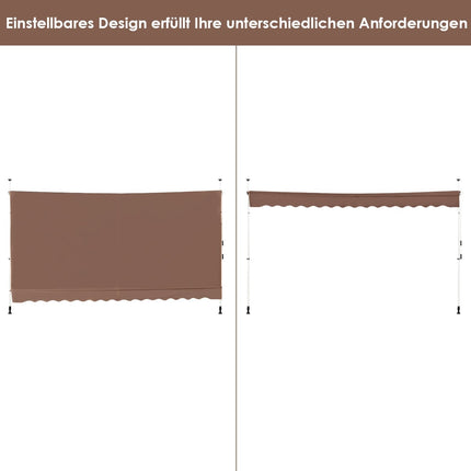 Retractable Balcony Awning, 400 cm, UV-Resistant, Adjustable