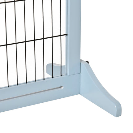 Retractable Dog Gate, Wood and Steel, 180 cm Wide
