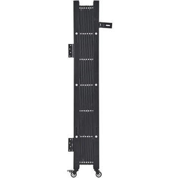 Retractable Folding Security Gate, Lockable Steel 190x131 cm