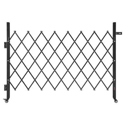 Retractable Folding Security Gate, Steel, 170 x 131 cm