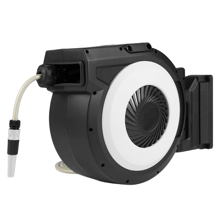 Retractable Garden Hose Reel, 30m Hose, Wall Mount Set