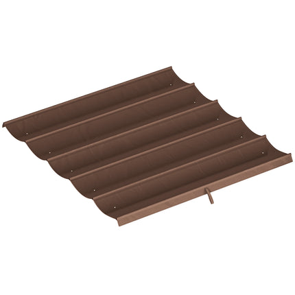 Retractable Pergola Canopy 3x3m, Weatherproof, Coffee