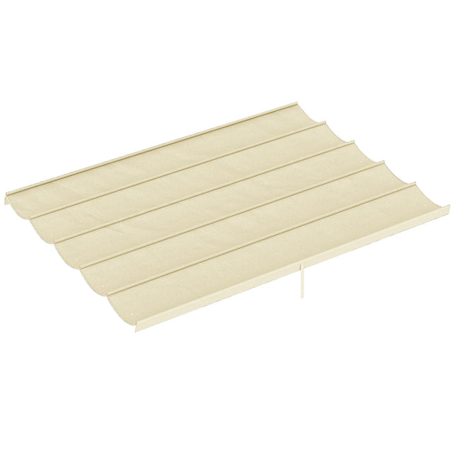 Retractable Pergola Canopy 4x3m, Cream, Weatherproof