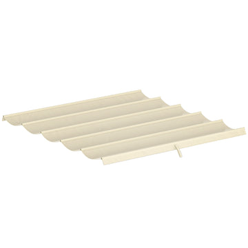 Retractable Pergola Replacement Canopy 3x3m, Cream, Polyester