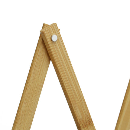 Retractable bamboo dog gate