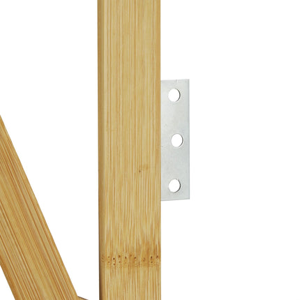 Retractable bamboo dog gate