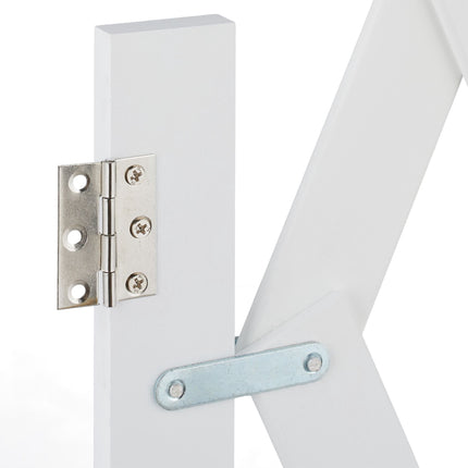 Retractable dog rail in white