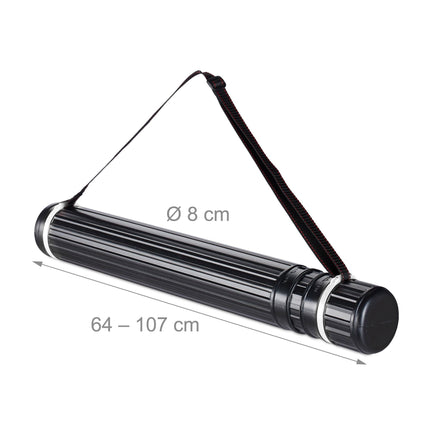 Retractable poster roll