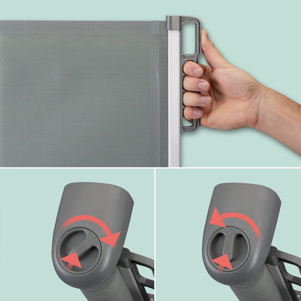 Retractable safety gate