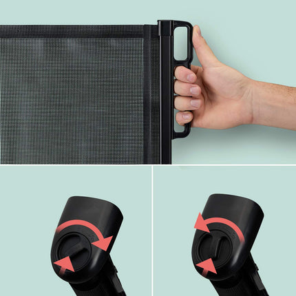 Retractable safety gate