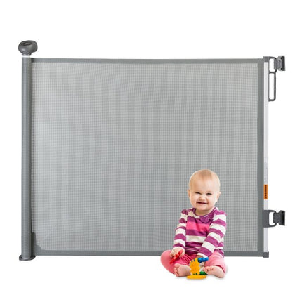 Retractable safety gate