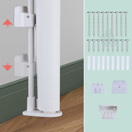 Retractable safety gate