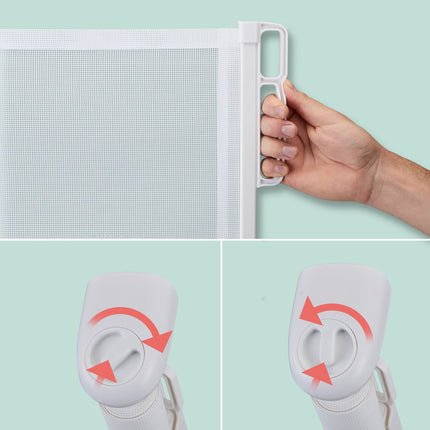 Retractable safety gate
