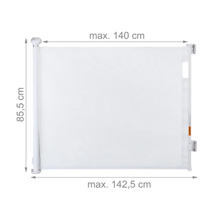 Retractable safety gate