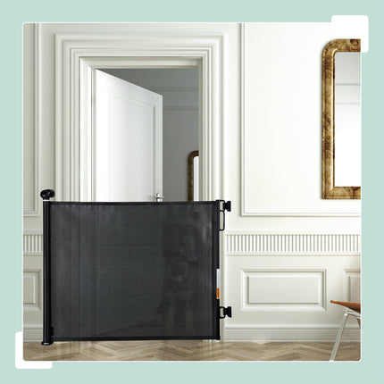 Retractable safety gate