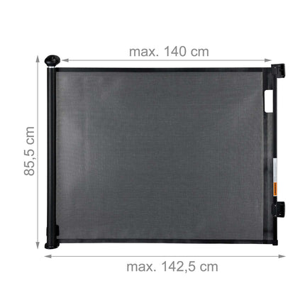 Retractable safety gate