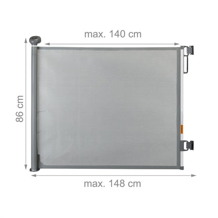 Retractable safety gate