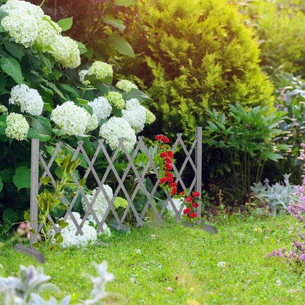 Retractable trellis gray