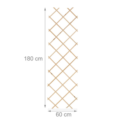 Retractable trellis in wood, set of 3