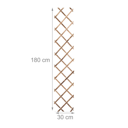 Retractable trellis in wood, set of 3
