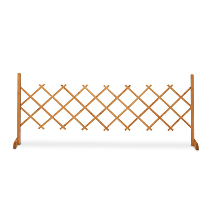 Retractable wooden trellis