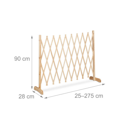 Retractable wooden trellis