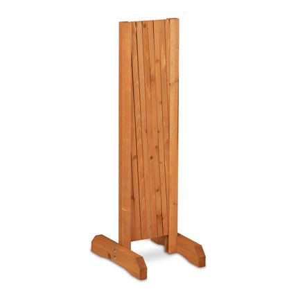 Retractable wooden trellis