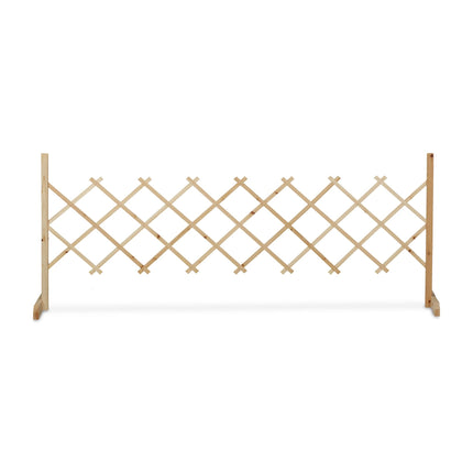 Retractable wooden trellis