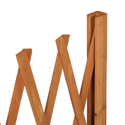 Retractable wooden trellis