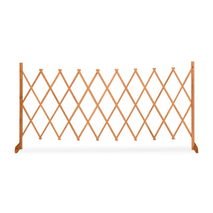 Retractable wooden trellis